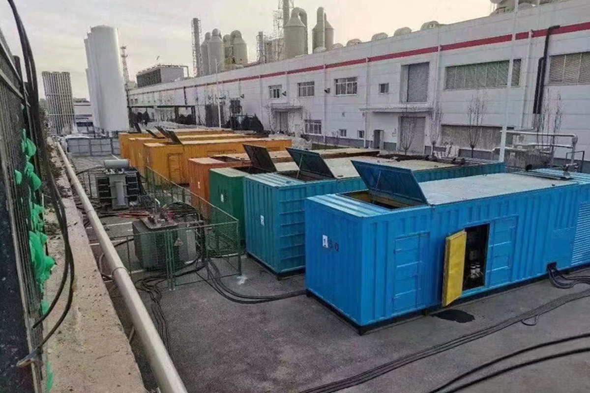 纳雍发电机租赁施工现场